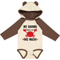 thumbnail image 3 of Inktastic Gammy Loves Me Grandchild Boys or Girls Long Sleeve Baby Bodysuit, 3 of 5