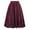 Red, variant on yillto Womens Plaid Skirt High Waist Pleated Knee Length Midi Skirts Ladies Vintage A Lined Skirts