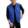 thumbnail image 2 of ATOGUTA Cargo Vest Kids Unisex Zip Up Sleeveless Hiking Jacket Lightweight Outerwear with Multi-pocket Size 5T-13, 2 of 6