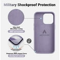 thumbnail image 4 of for iPhone 15 Pro Case, [Military Shockproof Protection] Upgraded Silicone Phone Case with [Soft Anti-Scratch Microfiber Lining], Camera & Screen Drop Protection, 6.1 inch（Violets）, 4 of 14