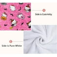 thumbnail image 3 of Pink Halloween Blanket Gifts for Women Girls Kids, Cute Hello Kitty Throw Blankets, 3 of 7