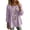 hgg132-Purple, variant on Ounisa Women's Ruched Crew Neck Long Sleeve Pullover Top, Soft Draped Feminine Blouse with Flattering Gather Detail and Flowy Fabric