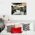 thumbnail image 5 of PRATYUS  Venice Skyline Wall Art Black and White Italy Cityscape Canvas Print Painting Buildings Grand Canal Landscape Pictures Modern Artwork for Office Living Room Decor 16x12in, 5 of 6