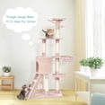 thumbnail image 3 of Gymax 56'' Cat Tree Kitten Pet Play House Furniture Condo Scratching Posts Ladder Beige, 3 of 10