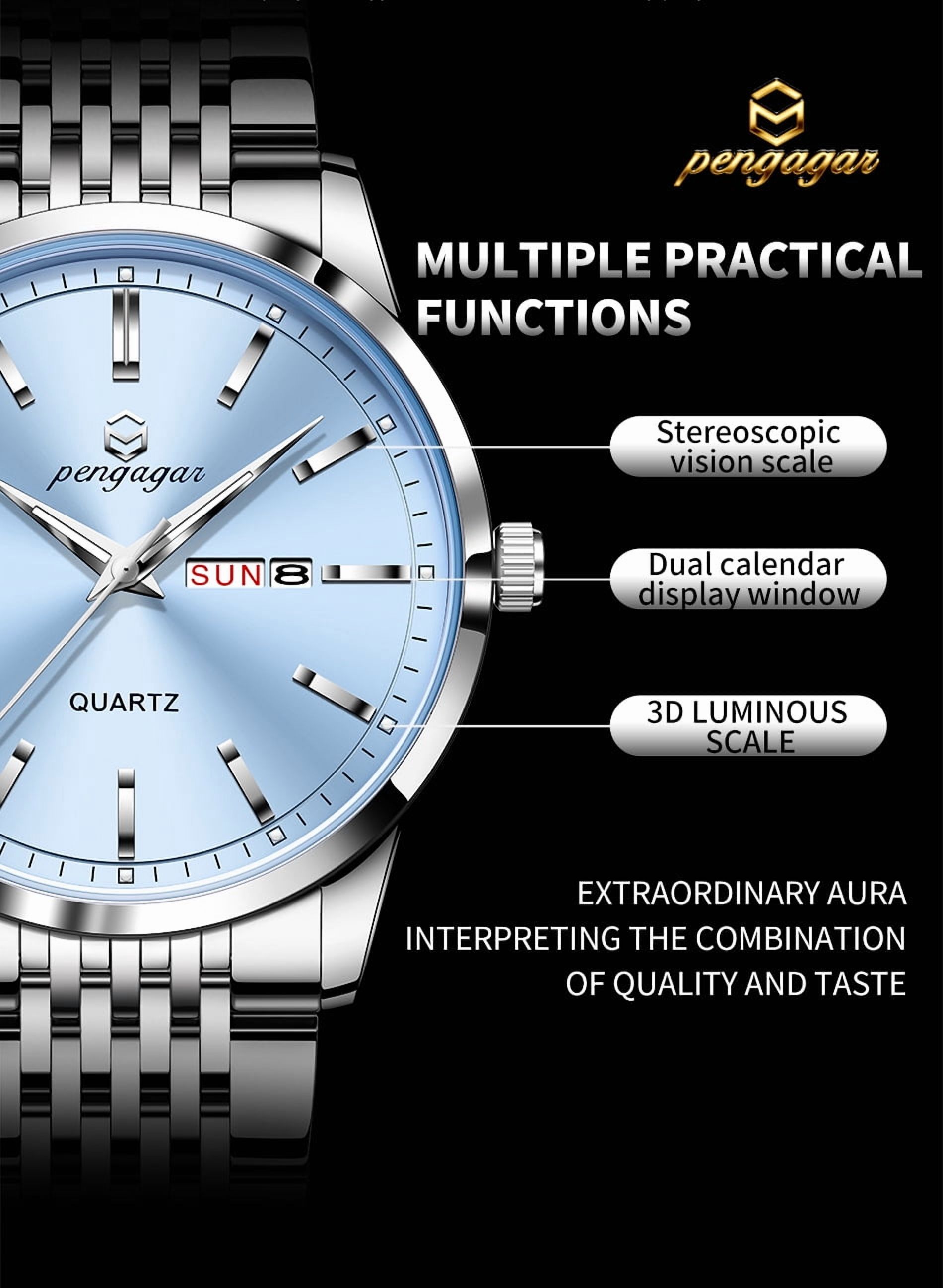 New Ultra-Thin Waterproof Quartz Watch for Men - Luminous, Business & Premium Style