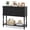 Black, variant on Costway Console Table with 2 Drawers & 2 Door Cabinets, Open Storage Shelf for Living Room Blue