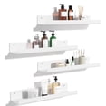 thumbnail image 1 of 4PCS Repisas Flotantes de Pared, Repisas de Acrilico, Estantes Flotantes Acrílicos de 15 Pulgadas Montados en la Pared para Dormitorio,Baño, Cocina,Libros (Blanco), 1 of 8