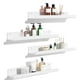 thumbnail image 1 of 4PCS Repisas Flotantes de Pared, Repisas de Acrilico, Estantes Flotantes Acrílicos de 15 Pulgadas Montados en la Pared para Dormitorio,Baño, Cocina,Libros (Blanco), 1 of 8