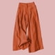 thumbnail image 4 of Pantalones holgados de algodón y lino para mujer - Cintura elástica, informales con bolsillos, para todas las estaciones, tallas M-XXXL, tejido transpirable, 4 of 4