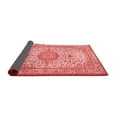 thumbnail image 2 of Ahgly Company Indoor Square Medallion Red Traditional Area Rugs, 5' Square, 2 of 4