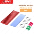 thumbnail image 1 of M.2 SSD Heatsink Aluminum Cooler Multi-version NVMe Radiator with Thermal Pad, Dust Paper for PS5/PC/Laptop M2 2280 SSD 3mm Slot Red, 1 of 6