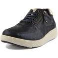 thumbnail image 6 of Strive Madison Women's Lace Up Leather Trainers With Side Zip In Navy Size 8.5/9, 6 of 6