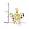 thumbnail image 3 of 10k Diamond-Cut Butterfly Charm in 10k Yellow Gold, 3 of 3
