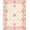 Pink, Pattern 12, variant on ODIKA 8'x10' Washable Area Rug Pink Coquette Ribbon Lattice Vintage Border Motif Round for King Size Bedroom Under Bed, Master Suite, Non-Shedding, Easy Care