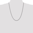 thumbnail image 2 of 14k White Gold 24 Inch 3mm Rope Chain Necklace Pendant Charm, 2 of 9