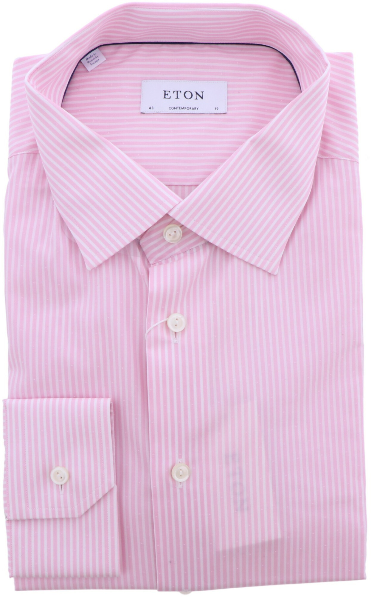 mens pink striped dress shirt