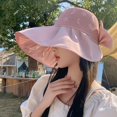thumbnail image 4 of Sun Protection Hat Sun Hat Chic Sun Visor Hat for Women Stylish Wide Brim Uv Resistant Beach Hat Lightweight Solid Color, 4 of 5
