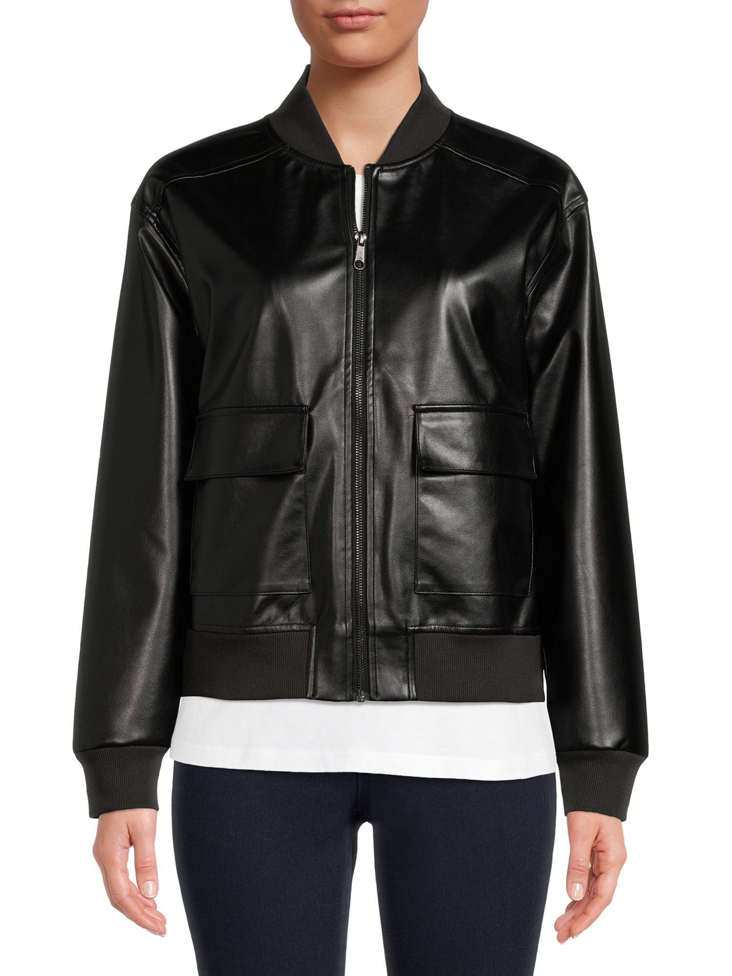 The Get Women's Vegan Leather Jacket