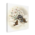 thumbnail image 2 of Trademark Fine Art 'Raccoon Christmas Lights' Canvas Art by Peggy Harris, 2 of 3