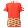 thumbnail image 4 of COM1950s Shorts pour Femmes, Chemises pour Femmes, Femmes Imprimé Manches Courtes Col Rond Chandail Chemises en Dentelle Blouse, Blouses pour Femmes, Chemises Manches Courtes pour Femmes, Blouses Manches Courtes pour Femmes, 4 of 5