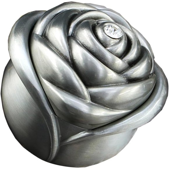 Yazoeia Box Rose Jewelry Box Ring Organizer Bridal Shower Jewelry Case Bride Ring Case Ring Cases Wedding Ring Holder Engagement Ring Holder Rose Ring Holder CJC912-140597