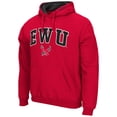 thumbnail image 2 of Men's Colosseum Red Eastern Washington Eagles Arch and Logo Pullover Hoodie, 2 of 3