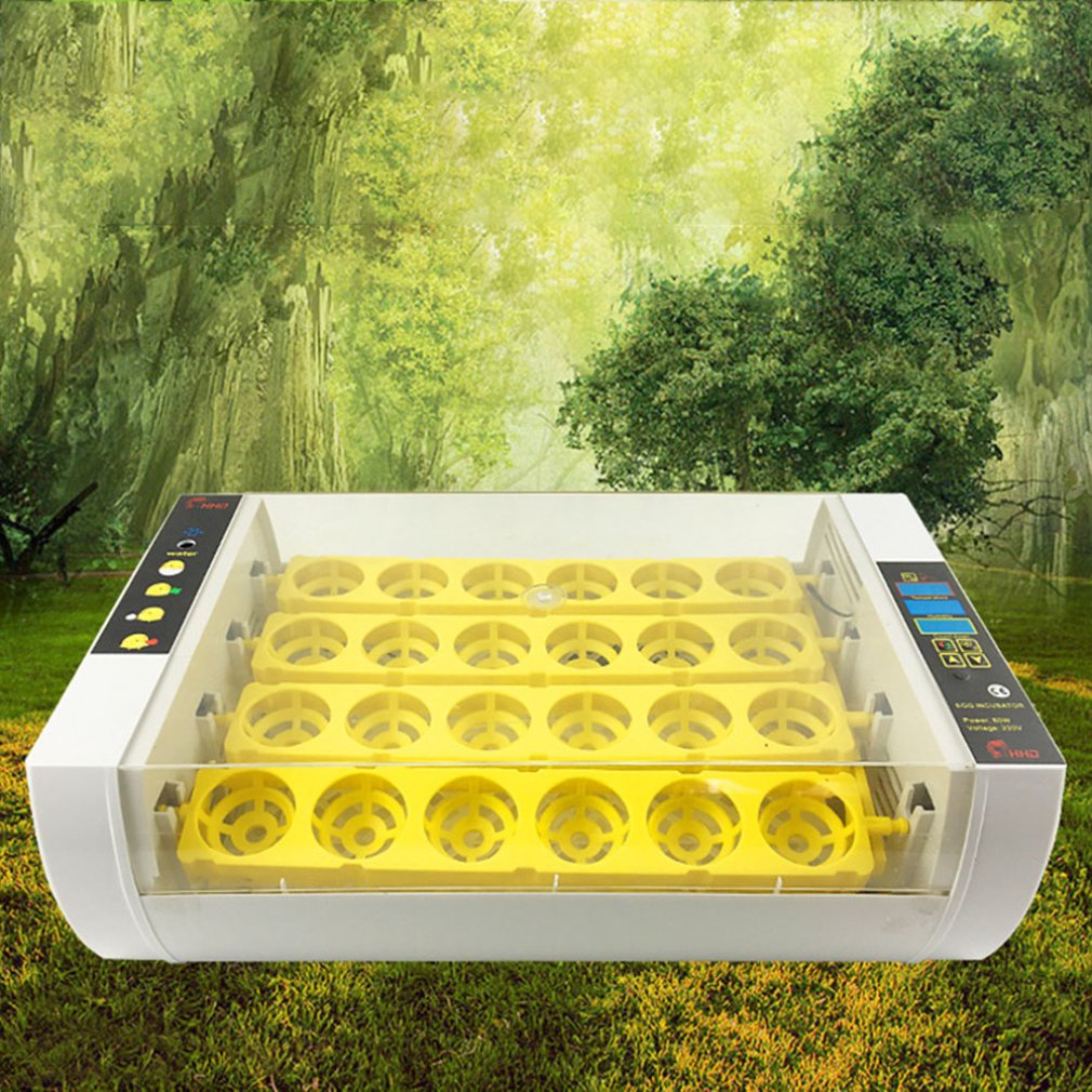 24 Digital Egg Incubator 12 Eggs Automatic Hatcher With Eggtester