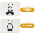 thumbnail image 6 of WHAMVOX 5Pcs Panda Cake Decoration Tiny Animal Figure in Resin for Home and Car Interior, 6 of 8
