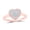 Rose, variant on 10K Rose Gold Round Diamond Heart Nicoles Dream Collection Ring 0.3cttw