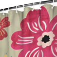 thumbnail image 3 of Vibrant Pioneer Flower Pattern Shower Curtain 72"x84" ,Bathroom Decorative Shower Curtains Set with 12 Hooks,Modern Waterproof Washable Shower Curtain, 3 of 6