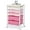 Rose Pink, variant on Utility Cart with 5 Drawers,Storage Drawer Cart with Wooden Tabletop and Lockable Wheels,Craft Storage Trolley Cart,5-Tier Rolling Utility Cart on Wheels