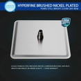 thumbnail image 3 of 12inch Stainless Steel Shower Head Ceiling/Wall Mount Rain Square Sprayer Brushed Nickel, 3 of 10