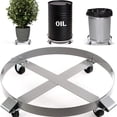 thumbnail image 5 of Heavy Duty 1000 Pound Drum Dolly - 55 Gallon Trash Can Dolly With Swivel Casters, Steel Frame, Non-Tipping Hand Truck, 1000 Lb Capacity, 5 of 6