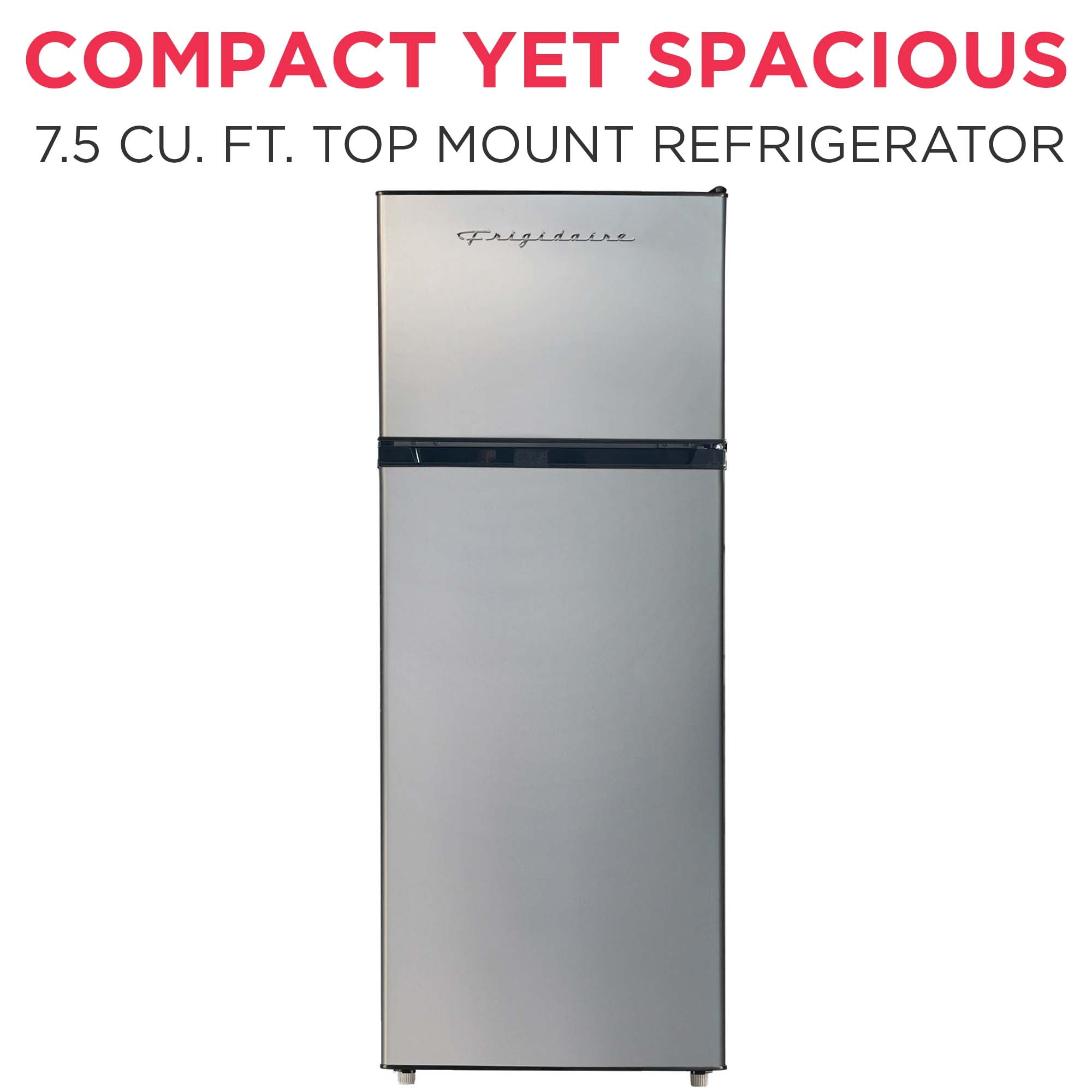 Frigidaire 21 in. 7.5 Cu. ft. Retro Top-Freezer Refrigerator,  Platinum EFR749