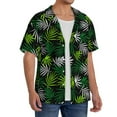 thumbnail image 4 of Fotbe Tropical Leaves1 print Short Sleeve Button Down Shirts for Men Casual Summer Beach Wrinkle Free Shirt-Medium, 4 of 7
