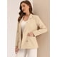 thumbnail image 3 of Disfraz de Navidad para Mujer Allegra K Chaqueta Formal Albaricoque M, 3 of 6