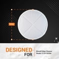 thumbnail image 3 of Paquete de 8 almohadillas de repuesto para fregona 2124,2039A,2307,23157,20391,20399 compatibles con limpiador de fregona dura (naranja), 3 of 5