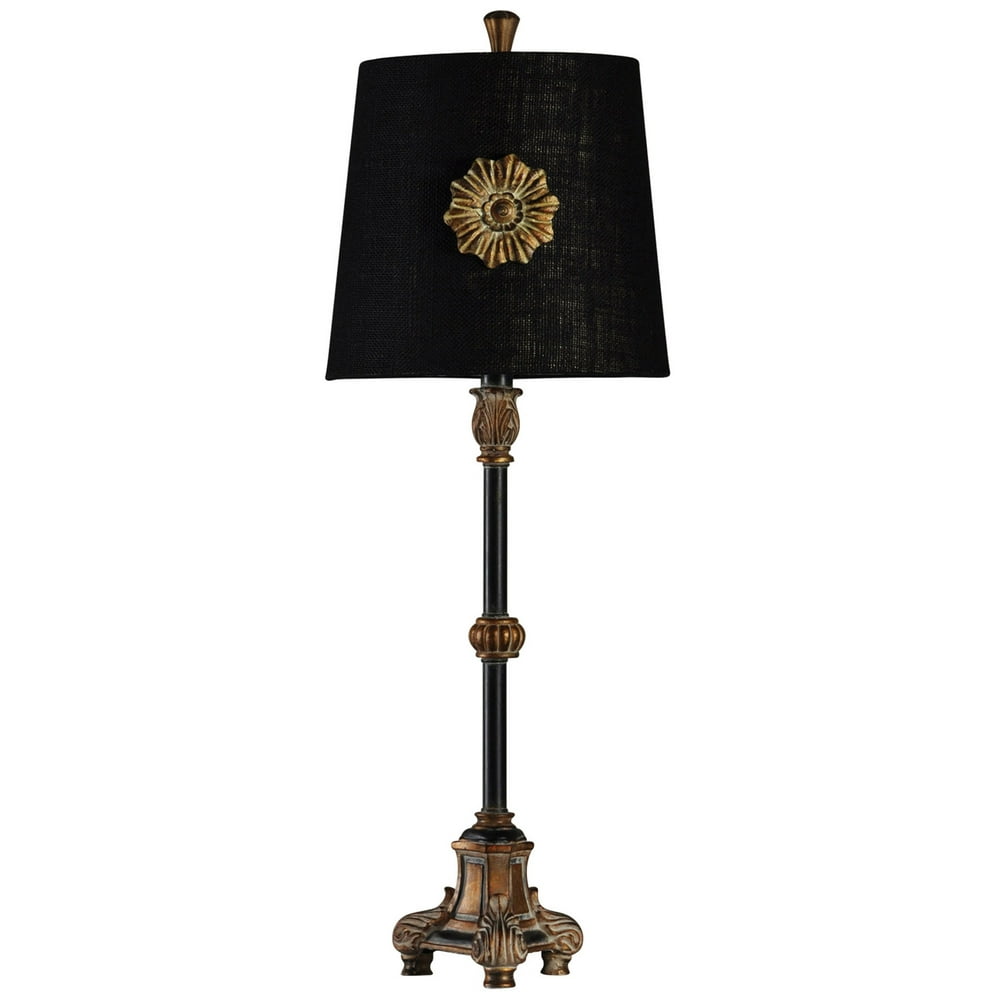 Stylecraft Traditional Antique Gold Buffet Lamp L37416DS