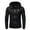 Black, variant on LYXSSBYX Winter Jackets for Men Clearance Winter Men's Splice Cap with Long Sleeve Zip Sweater Tops Blouse