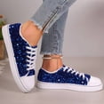 thumbnail image 3 of Women's Fashion Platform Sneakers - Lightweight Lace-Up Shoes with Sparkling Sequin Detail for Casual Wear, 3 of 3