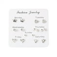 thumbnail image 1 of Fiudx Pares de Pendientes de Viaje con Temperamento Moderno., 1 of 2