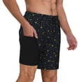thumbnail image 2 of Balery Constellation Mens Swim Trunks Swim Shorts for Men Quick Dry Inseam Beach Shorts with Compression Liner Pocket-Large, 2 of 9