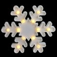 thumbnail image 2 of Northlight Battery Operated Led Lighted White Snowflake Christmas Marquee Sign, 2 of 3