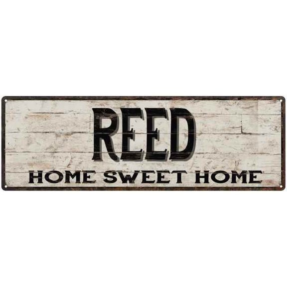 REED Rustic Home Sweet Home Sign Gift 6x18 Metal Decor 206180084065