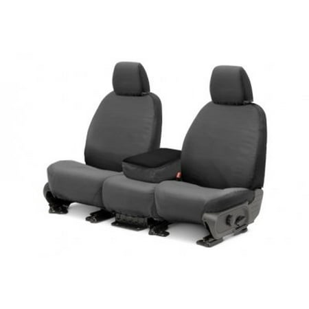 Ford F-150 Window Crank - Covercraft SeatSaver Front Row Custom Fit Seat Cover for Select Ford F-150 Models - Polycotton (Grey)