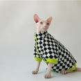 thumbnail image 4 of HQREA Turtleneck Sphynx Cat Winter Coat with Zipper & Thickened Cotton Lined, Warm Jacket for Cat, 4 of 6