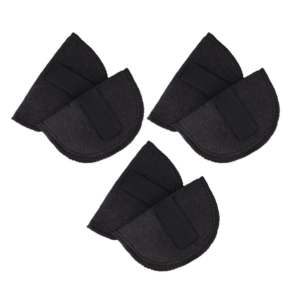 BESTYASH 3 Pairs Black Adhesive Shoulder Pads for Suits, Comfortable Push Up Shoulder Inserts for Jackets and
