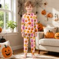 thumbnail image 4 of NOEGOEU Kids Boys Girls Halloween Pajamas Long Sleeve Top and Pants Sleepwear Set 2-9Y (Red,7-8 Years), 4 of 7