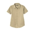 thumbnail image 3 of Port Authority Ladies Short Sleeve SuperPro React Â™ Twill Shirt. LW809, 3 of 4
