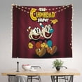 thumbnail image 4 of The Cuphead Show Tapestry Wall Hanging Wall Art Decor Wall Tapestry for Living Room Bedroom Dorm 59x59 Inch, 4 of 7